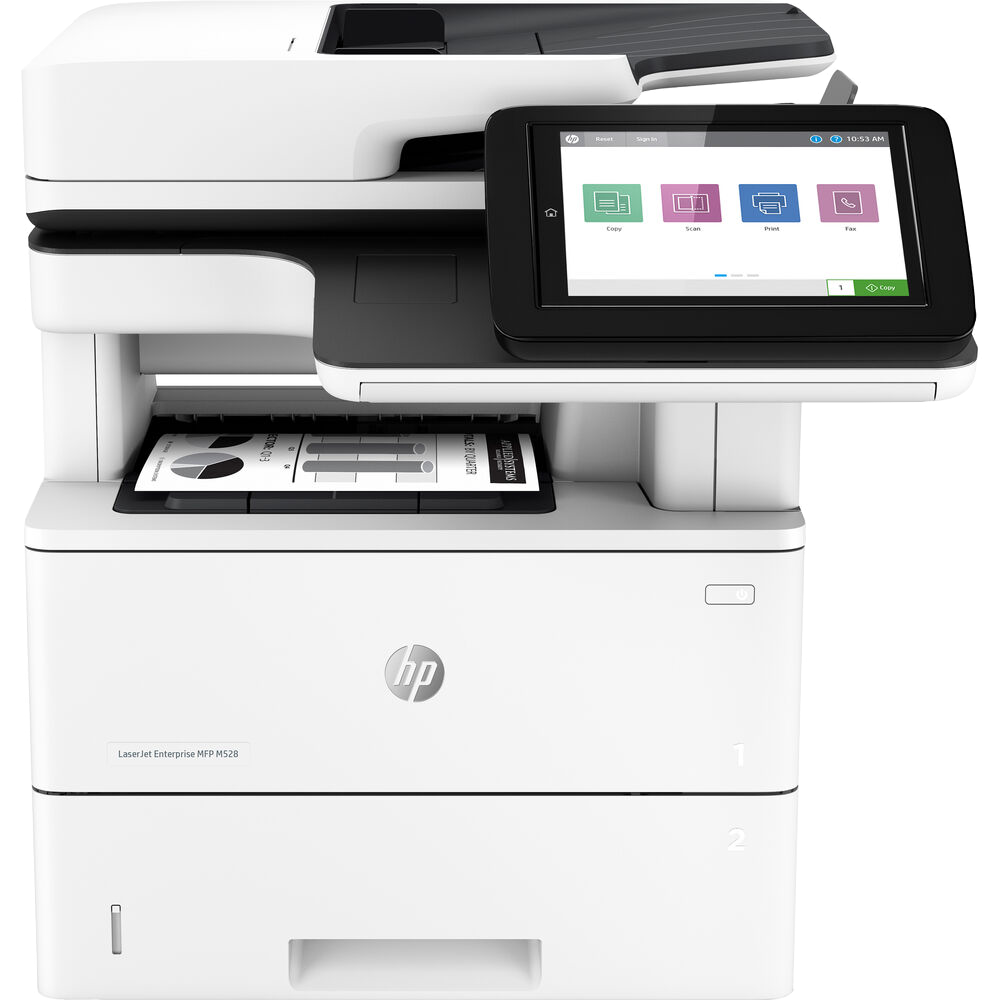 HP LaserJet Enterprise Flow M528F All-in-One Monochrome Printer (Refurbished) 1PV65A