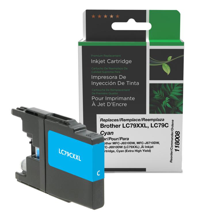 Extra High Yield Cyan Ink Cartridge for Brother LC79XXL