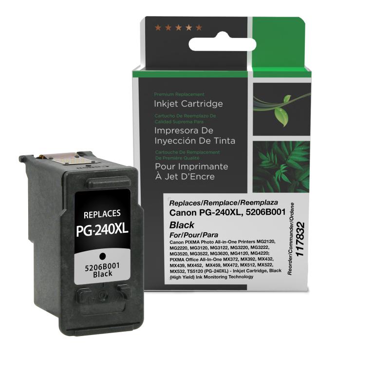 High Yield Black Ink Cartridge for Canon PG-240XL