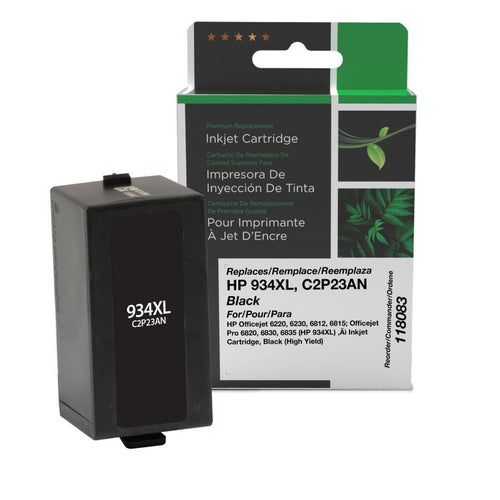 High Yield Black Ink Cartridge for HP C2P23AN (HP 934XL)