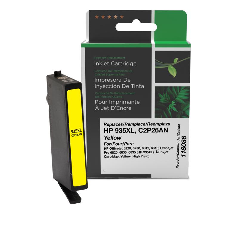 High Yield Yellow Ink Cartridge for HP C2P26AN (HP 935XL)