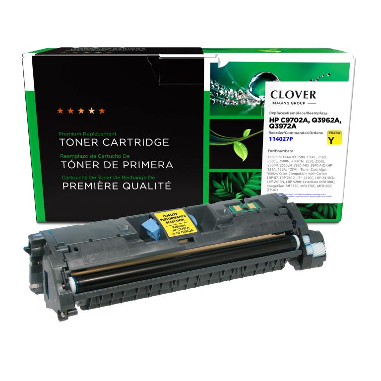Yellow Toner Cartridge for HP C9702A/Q3962A (HP 121A/122A/123A)