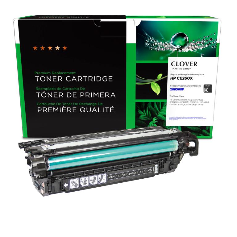 High Yield Black Toner Cartridge for HP CE260X (HP 649X)