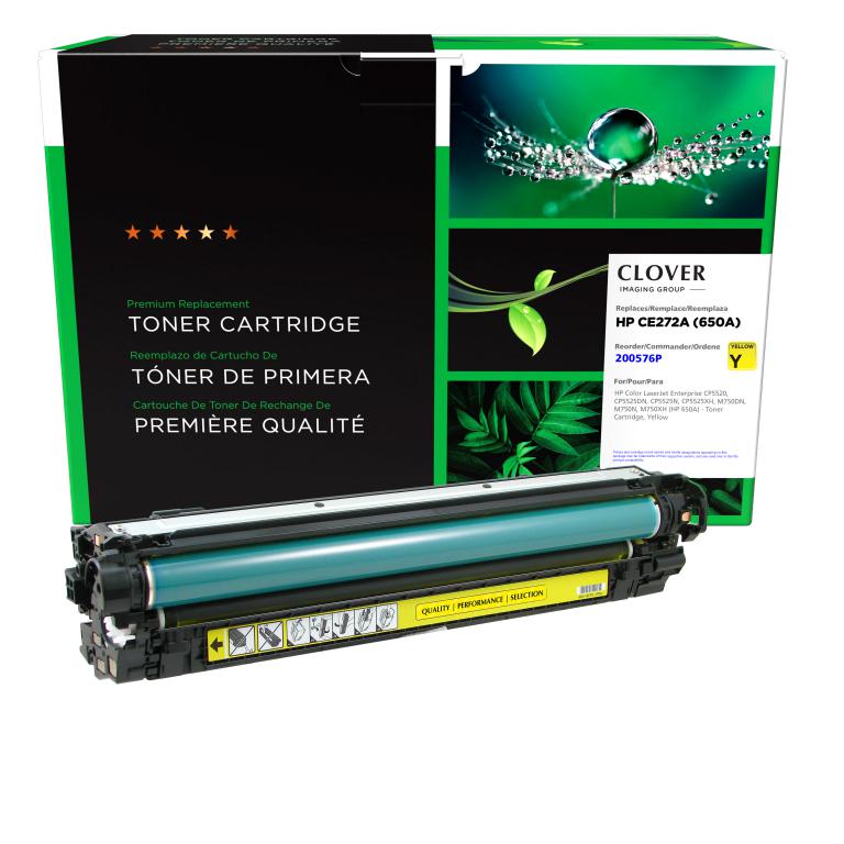 Yellow Toner Cartridge for HP CE272A (HP 650A)