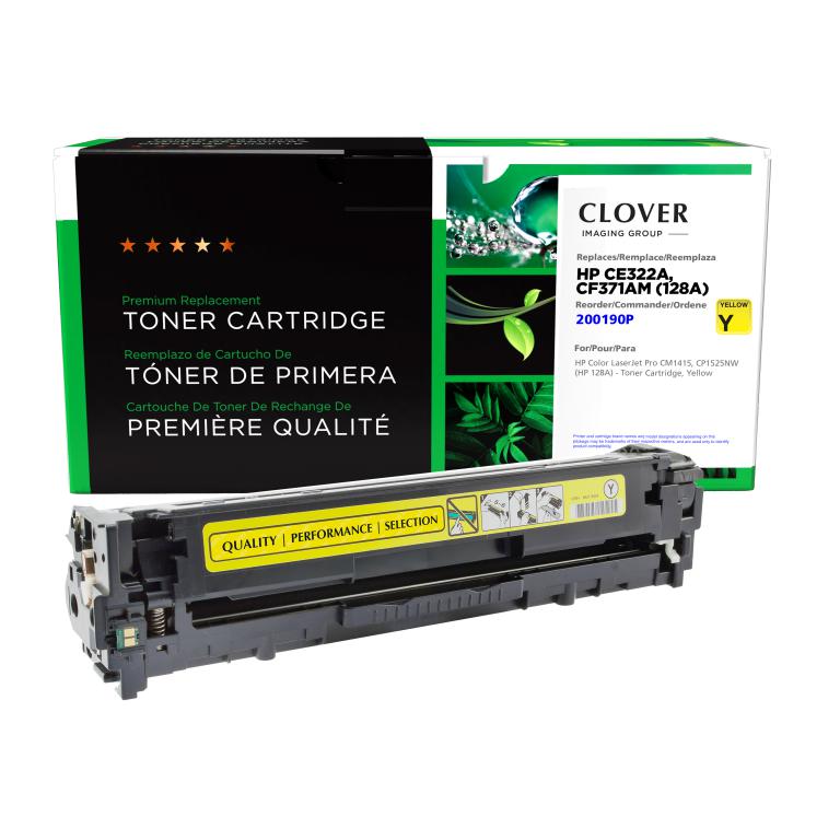 Cortar navegador Sombra Yellow Toner Cartridge for HP CE322A (HP 128A) – The Printer Depot