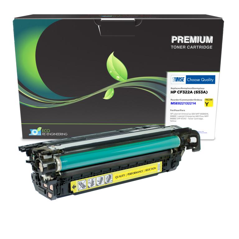 Yellow Toner Cartridge for HP CF322A (HP 653A)
