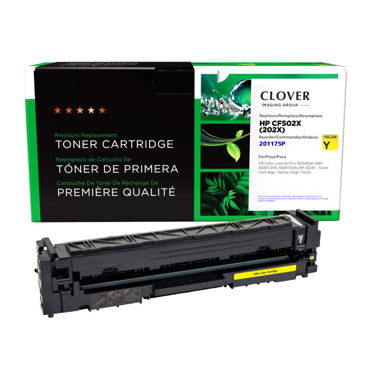 High Yield Yellow Toner Cartridge for HP CF502X (HP 202X)