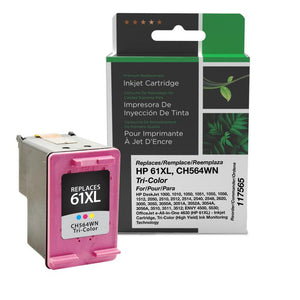 High Yield Tri-Color Ink Cartridge for HP CH564WN (HP 61XL)