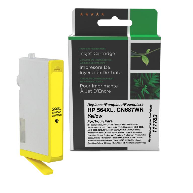 High Yield Yellow Ink Cartridge for HP CN687WN (HP 564XL)