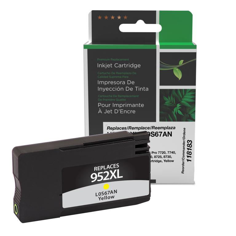High Yield Yellow Ink Cartridge for HP L0S67AN (HP 952XL)
