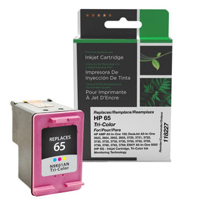 Tri-Color Ink Cartridge for HP N9K01AN (HP 65)