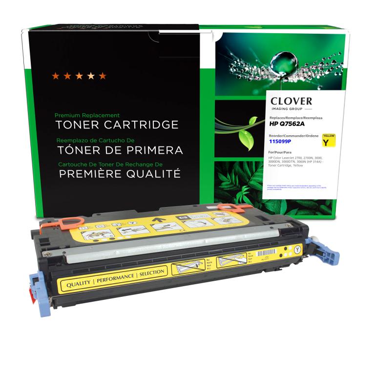 Yellow Toner Cartridge for HP Q7562A (HP 314A)