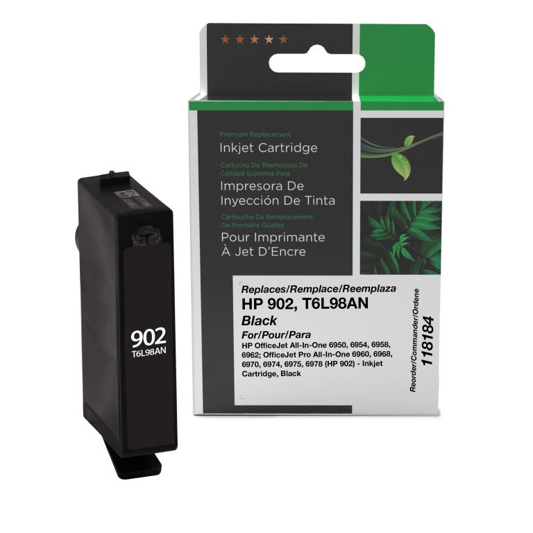 Black Ink Cartridge for HP T6L98AN (HP 902)