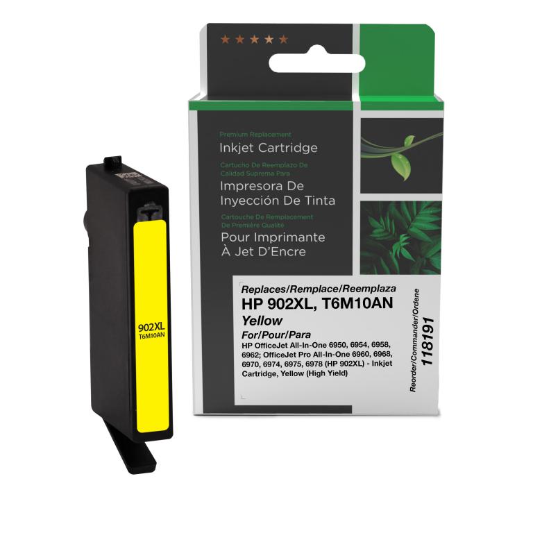 High Yield Yellow Ink Cartridge for HP T6M10AN (HP 902XL)