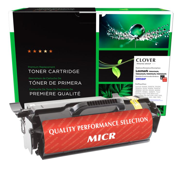 High Yield Universal MICR Toner Cartridge for Lexmark T650/T652/T654/T656