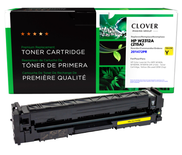 HP Color LaserJet M182N, M182NW, M183FW,Yellow Toner Cartridge, W2312A (HP 215A)