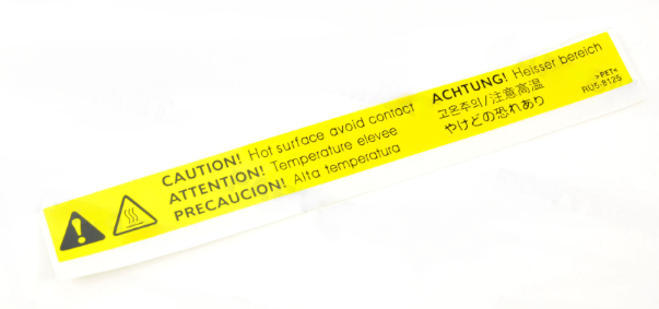 HP LaserJet 9000 Label Caution, RS6-8467-000