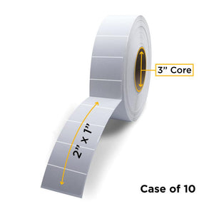 Direct Thermal Label Roll 3.0" ID x 8.0" Max OD for Industrial Barcode Printers