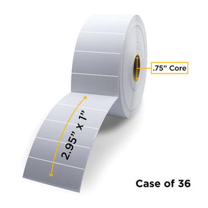 Direct Thermal Label Roll 0.75" ID x 1.5" Max OD for Mobile Barcode Printers