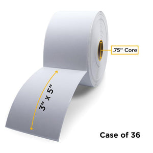 Direct Thermal Label Roll 0.75" ID x 2.25" Max OD for Mobile Barcode Printers